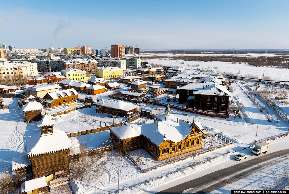 Один из самых «холодных» городов Земли с высоты