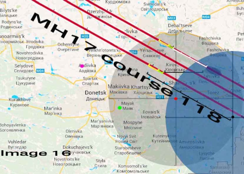 Самолёт рейса MH17 был поражён ракетой, когда он находился более чем в 50 км от позиции у Снежного