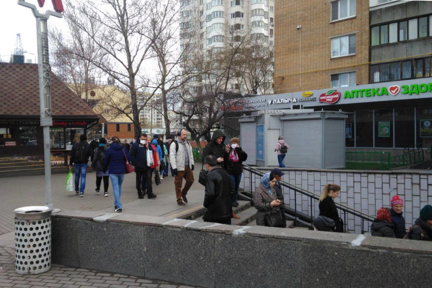 В московском метро образовались очереди из-за проверки пропусков