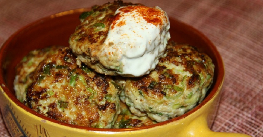 Кабачковые котлеты с фаршем