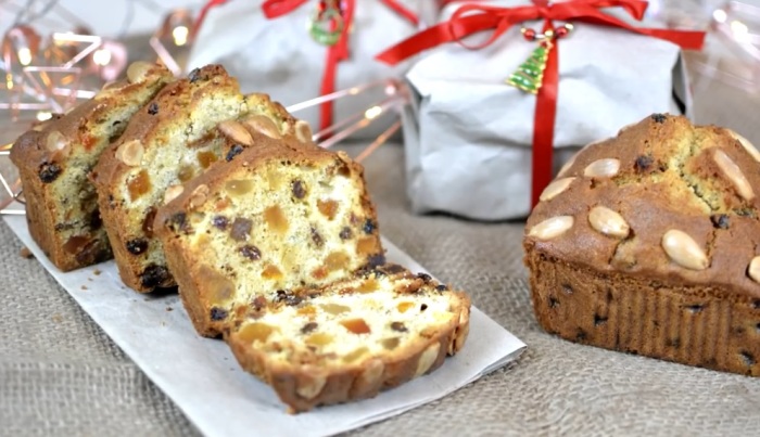 Вкуснейший рождественский кекс с цукатами. Вкуснейший рождественский кекс с цукатами.