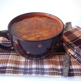 Суп из белой фасоли с яблоками и печенкой. Тест-драйв.