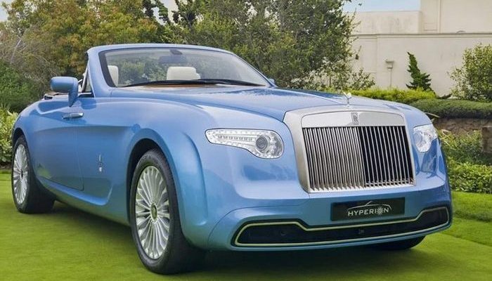 Автомобиль Rolls Royce Hyperion и другие роскошные эксклюзивные автомобили.