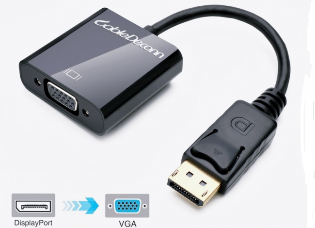 Рис.9. Переходник с DisplayPort на стандартный VGA,