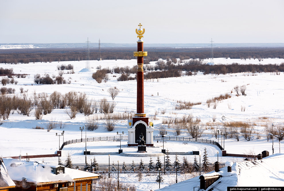 Один из самых «холодных» городов Земли с высоты