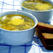 Молдавская чорба с крапивой и щавелем