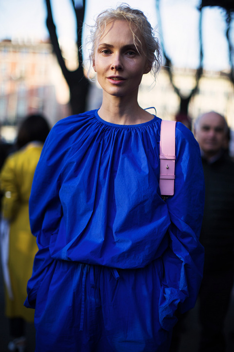 On the Street…Bold in Blue, Milan