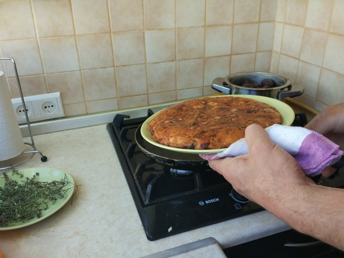 По мотивам омлета по-испански еда, омлет, готовка, готовим дома, завтрак, длиннопост
