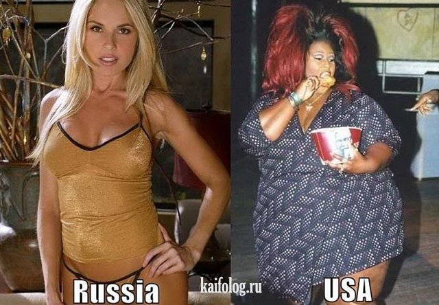 Сравнение США и России (35 фото) Сравнение США и России (35 фото)
