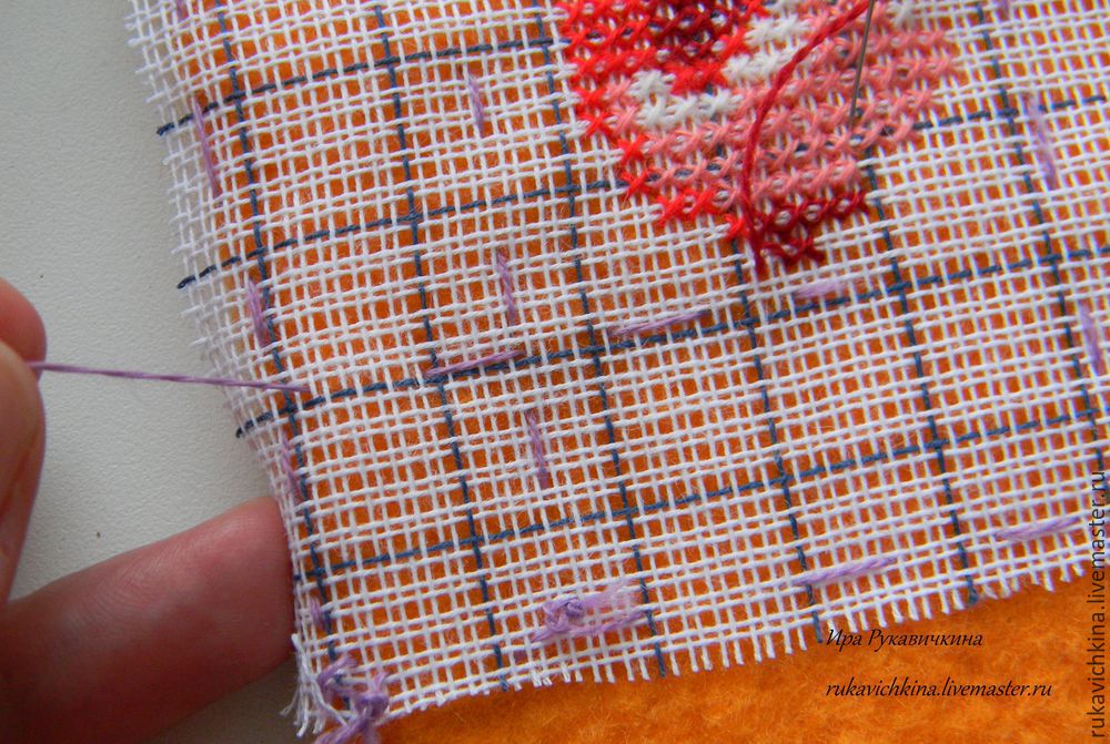 Несколько секретов вышивки крестом по войлоку с чистой изнанкой Несколько секретов вышивки крестом по войлоку с чистой изнанкой