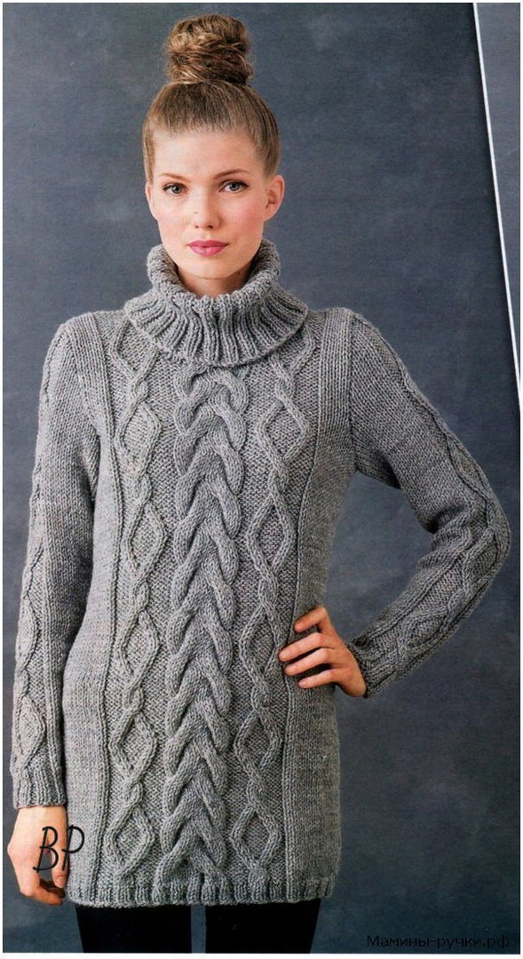 Женские пуловеры с аранами: 3 схемы с описаниями