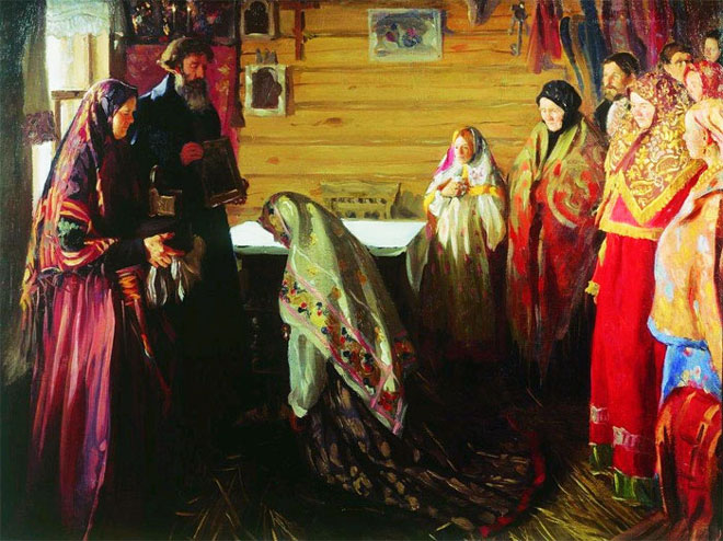 Первая брачная ночь на Руси...