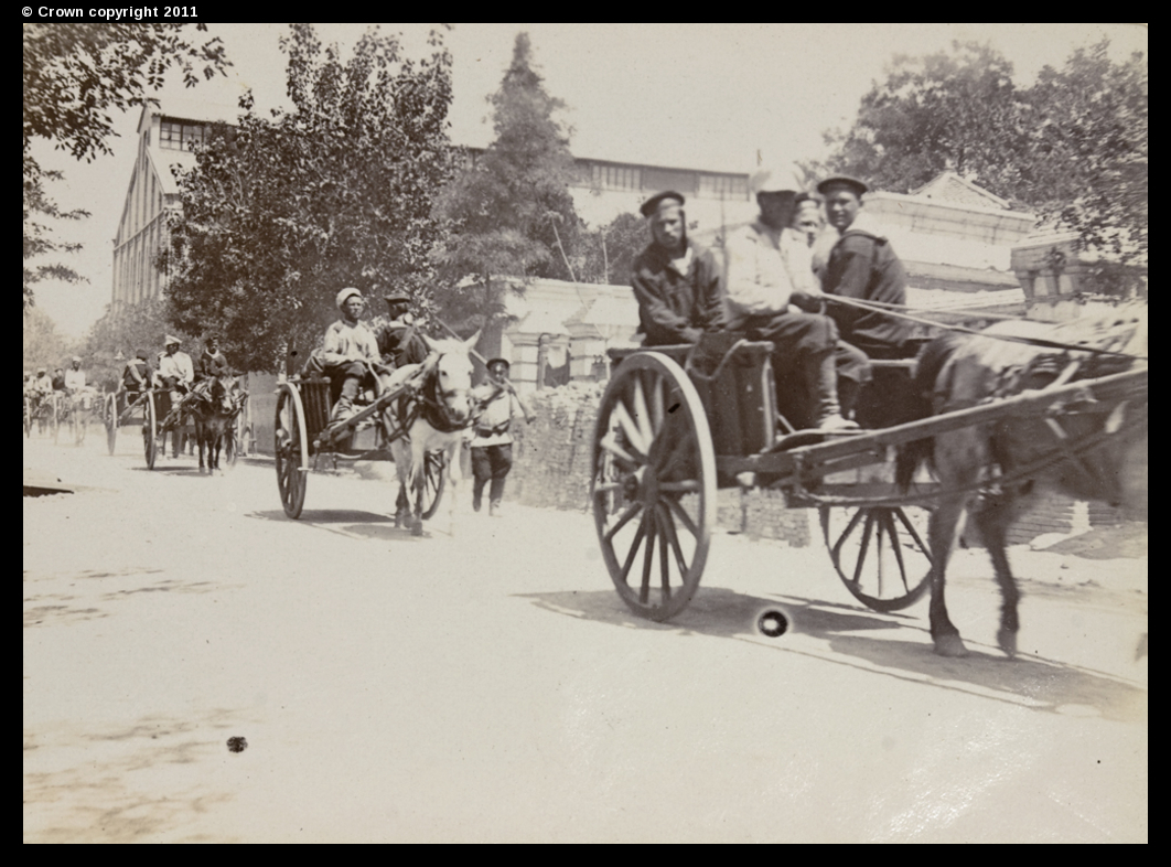 Русский обоз Боксерское восстание. Союзные войска в Тяньцзине. 1900