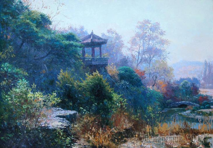 Корейская живопись. Кан Чхун Иль - Kang Choon Il (강춘일). КНДР Корейская живопись. Кан Чхун Иль - Kang Choon Il (강춘일). КНДР