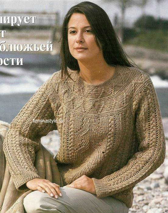 Жакет из шерсти вязанье