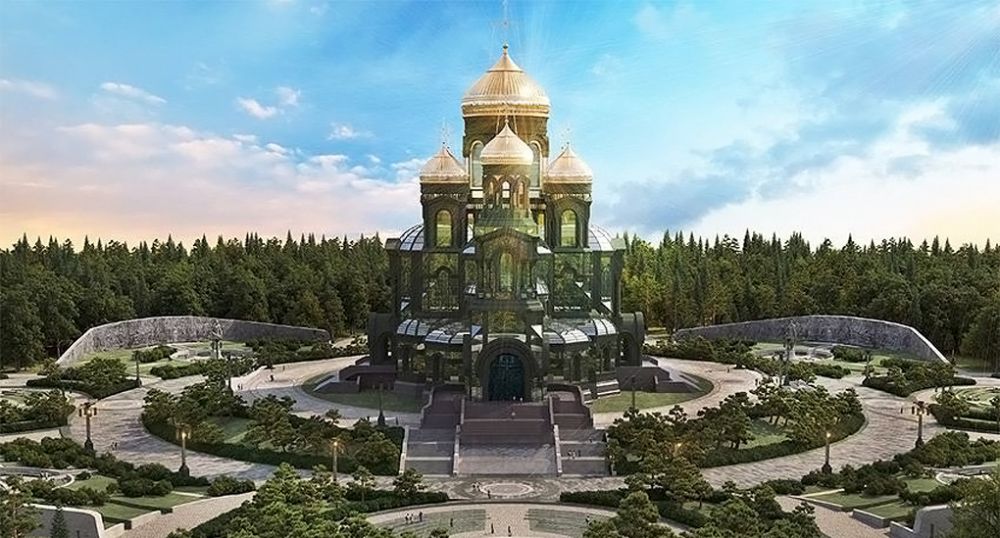 9 фото Главного храма Вооружённых сил, где выложена мозаика с Путиным