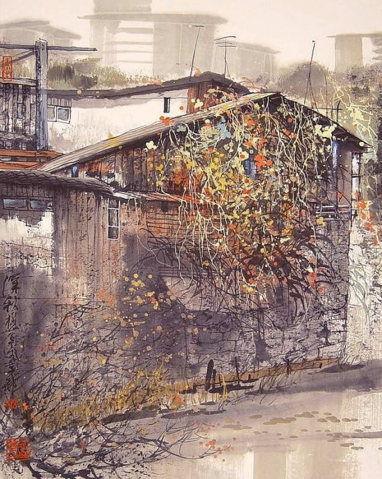 Художник Liu Maoshan. Волшебный акварельный мир