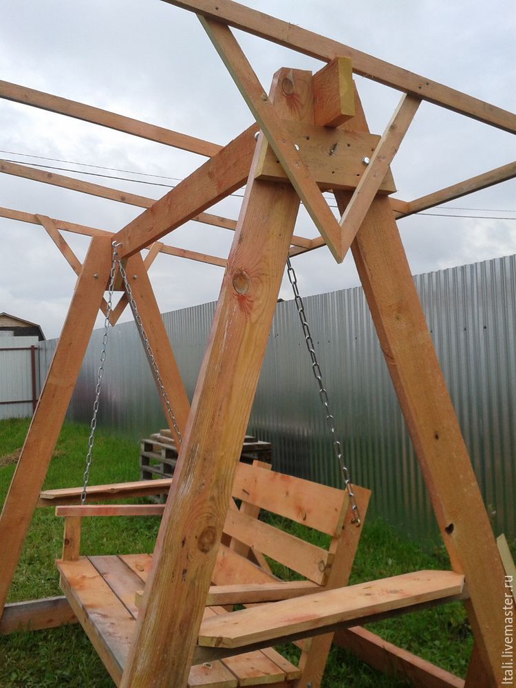 Дачные качели за одни выходные своими руками: мастер-класс
