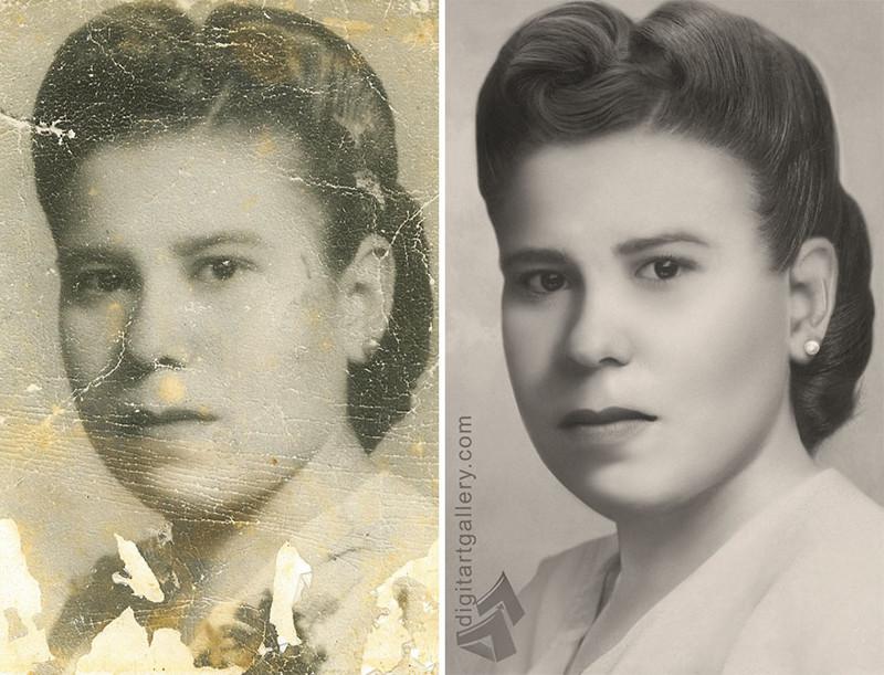 Она творит настоящие чудеса со старыми фотографиями Она творит настоящие чудеса со старыми фотографиями
