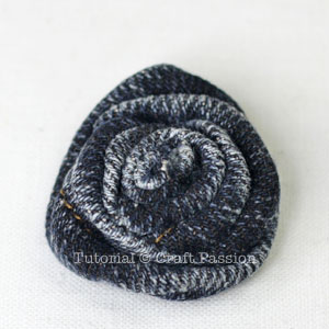 denim rosette