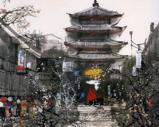 Художник Liu Maoshan. Волшебный акварельный мир