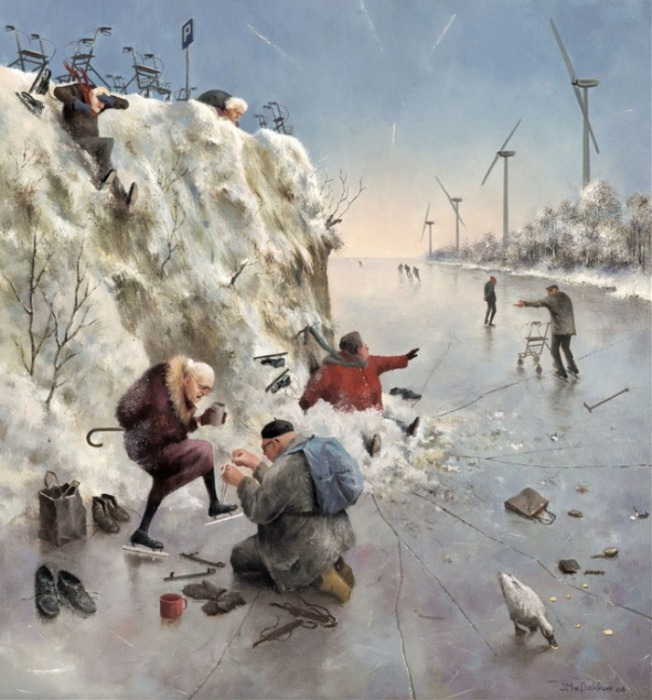 Зимние развлечения. Автор: Marius van Dokkum. Зимние развлечения. Автор: Marius van Dokkum.