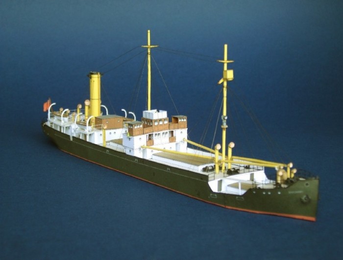 Модель парохода SS Baychimo. | Фото: papershipwright.co.uk. Модель парохода SS Baychimo. | Фото: papershipwright.co.uk.