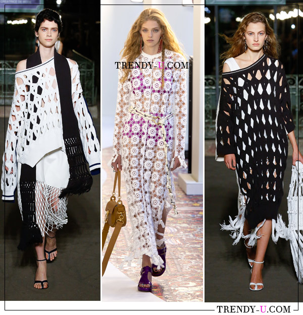 Образы от Sonia Rykiel и Chloe (посередине)