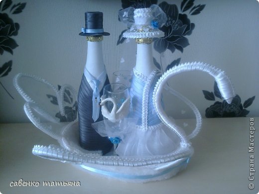 Мастер-класс Поделка изделие Моделирование конструирование МК лебедя Клей Проволока Сутаж тесьма шнур фото 16