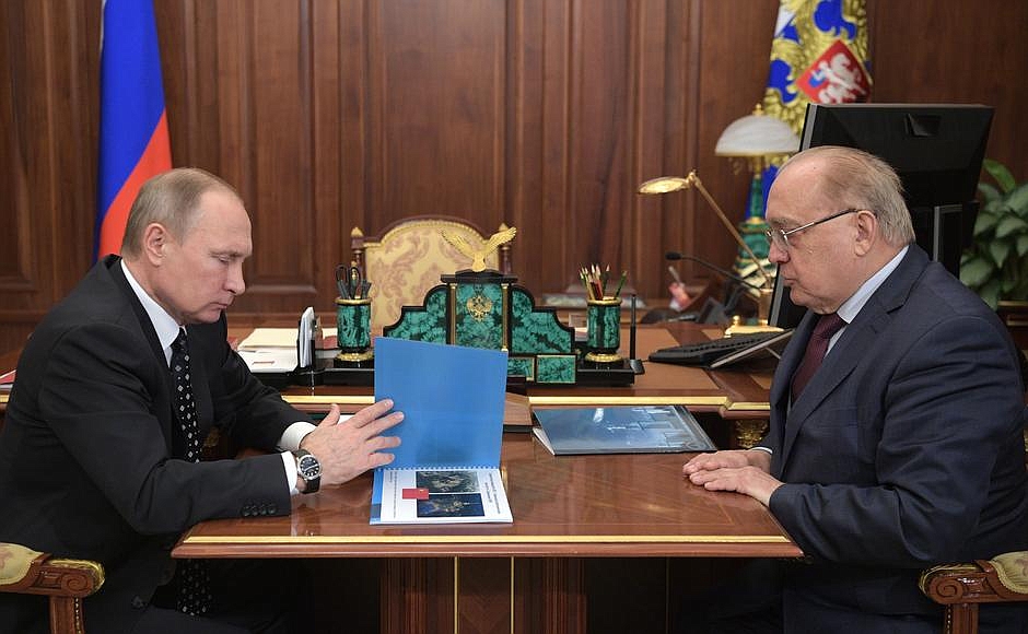 Встреча с ректором МГУ Виктором Садовничим.
