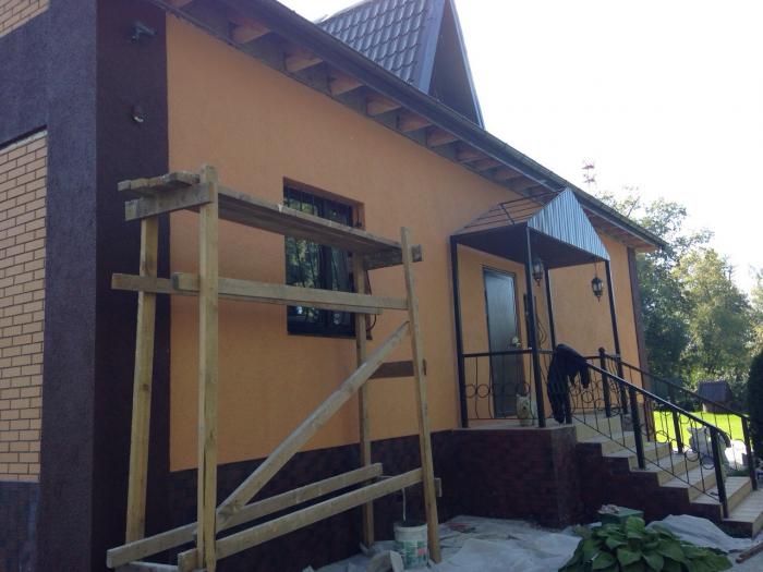Косметический ремонт фасада дома, утепление загородного дома