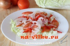 Салат из языка с пекинской капустой Салат из языка с пекинской капустой