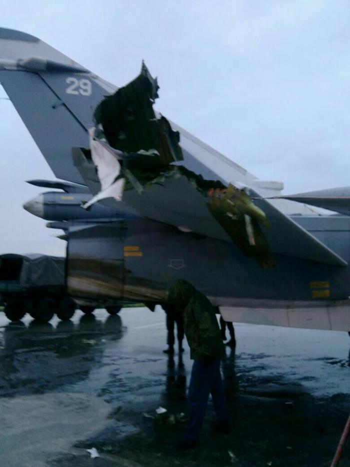 В Сети опубликовали фото последствий атаки на базу Хмеймим В Сети опубликовали фото последствий атаки на базу Хмеймим
