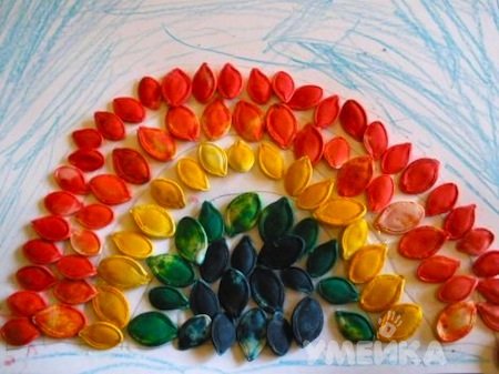 10 идей и поделок из тыквенных семечек 10 идей и поделок из тыквенных семечек