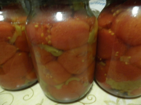 Рецепт консервирования очищенных помидор