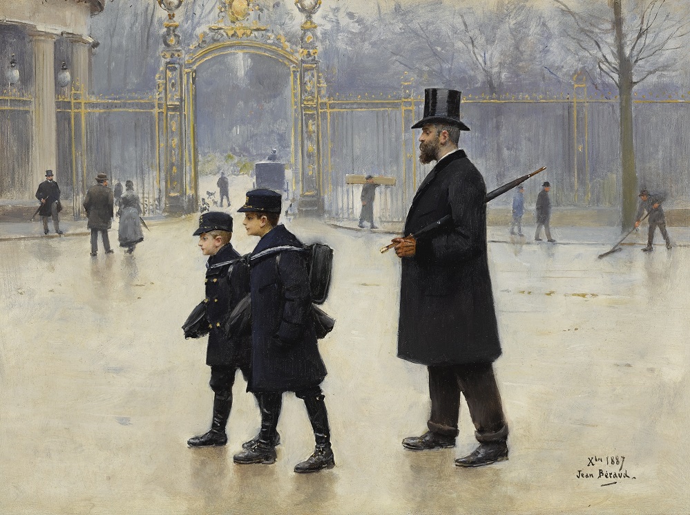 Аукционное в коллекцию... Jean Beraud (France, 1848-1935)... Belle Epoque в Париже