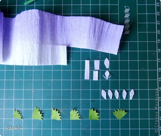 Мастер-класс Бумагопластика Маленькие цветочки из бумаги Кристал  Бумага гофрированная фото 4