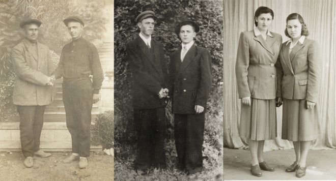 Почему на старых фотоснимках часто кладут руку на плечо Почему на старых фотоснимках часто кладут руку на плечо