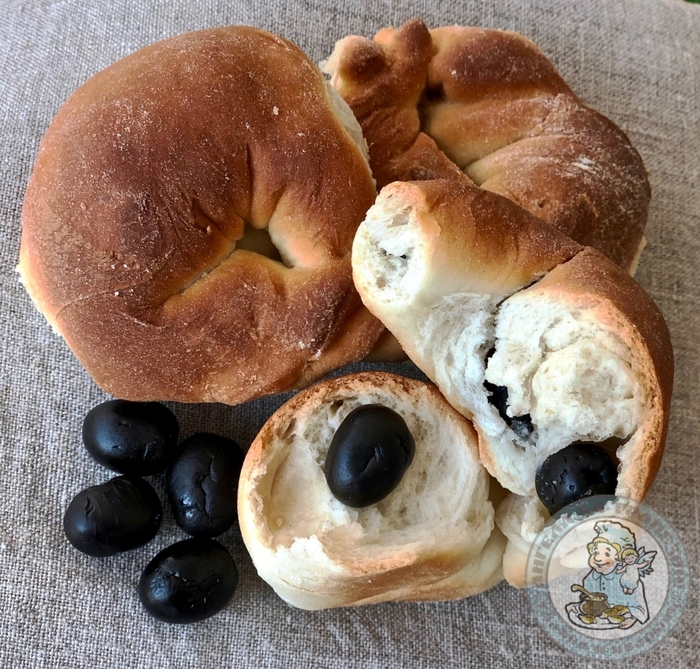 Булочки с оливками по-гречески (элиопитес) Еда, Рецепт, Оливки, Длиннопост, Булочки