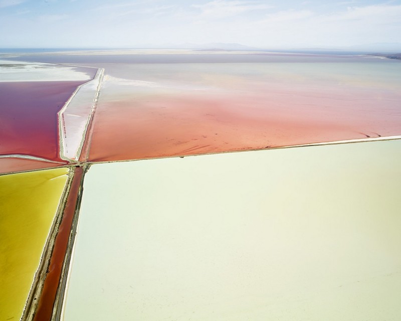 Соляные поля Австралии и Северной Америки с вертолета интересно, путешествия