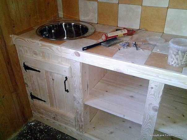 Как самому сделать кухонную мебель для дачи