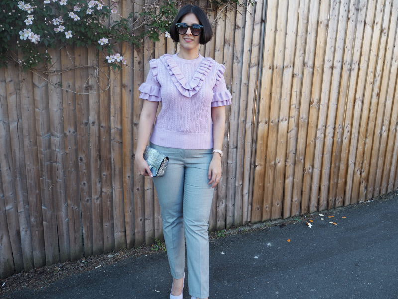 lavender frilled jumper lavender frilled jumper
