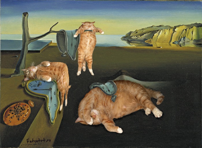 Подражание Сальвадору Дали. | Фото: fatcatart.com. Подражание Сальвадору Дали. | Фото: fatcatart.com.