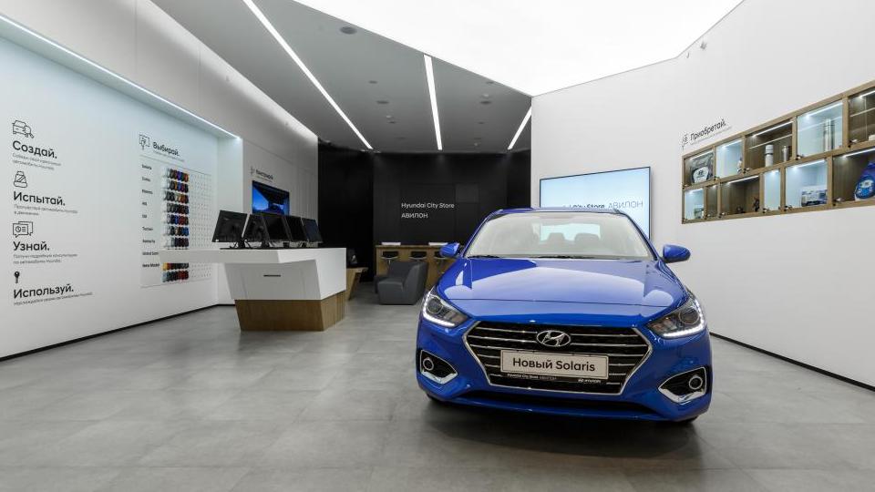 Москвичам предложили покупать Hyundai в торговом центре