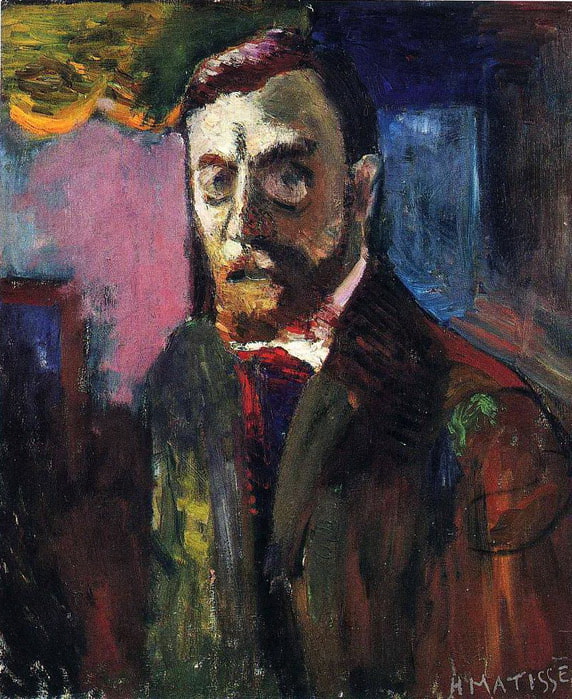 Анри Матисс Автопортрет 1900 г. Музей Центра им. Жоржа Помпиду (572x700, 156Kb)