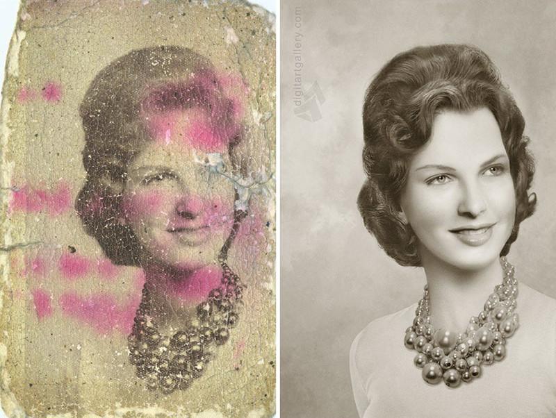 Она творит настоящие чудеса со старыми фотографиями Она творит настоящие чудеса со старыми фотографиями
