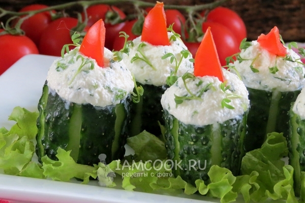 Рецепт фаршированных огурцов