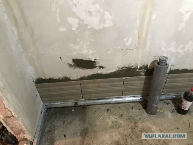Как я пытался класть плитку в котельной бани
