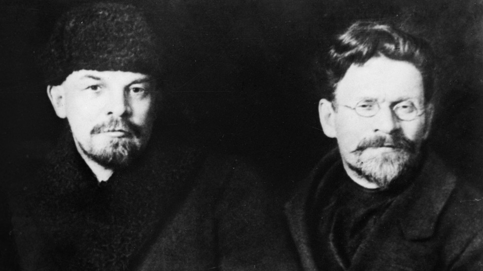 Владимир Ленин и Михаил Калинин на съезде Российской коммунистической партии большевиков. Фото: © РИА Новости