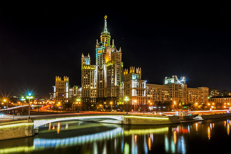 Огни ночной Москвы перед Новым годом! Огни ночной Москвы перед Новым годом!